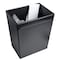 Dacasso Classic Black Leather 32 QuartËœWaste Basket AG-1032 - alternate 2